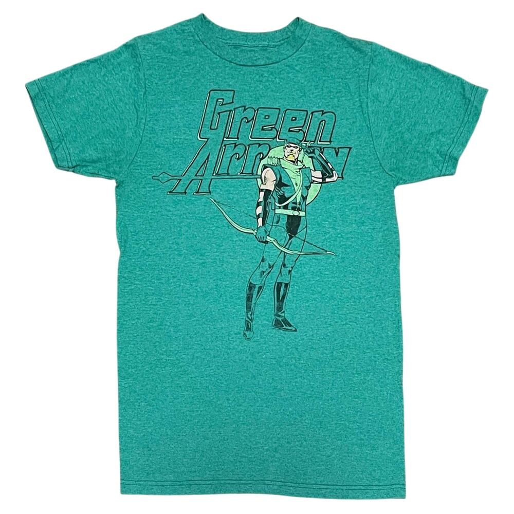 DC Comics Green Arrow Retro Graphic T Shirt Superhero Comic Tee Size L